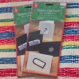 Vintage Blue‎ White Card Holiday  Set Of 2 NIP